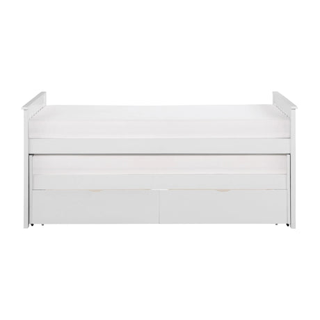 Galen White Twin/Twin Bed with Storage Boxes by Homelegance at Eve Furniture