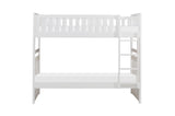 Galen White Twin/Twin Bunk Bed by Homelegance at Eve Furniture