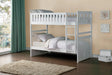 Galen White Twin/Twin Bunk Bed by Homelegance at Eve Furniture