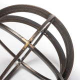 Galenna I (Small) 8L x 8W Black Metal Circular Decorative Orb by Mercana at Eve Furniture