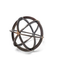 Galenna I (Small) 8L x 8W Black Metal Circular Decorative Orb by Mercana at Eve Furniture