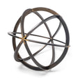 Galenna III (Large) Black Metal Circular Decorative Orb by Mercana at Eve Furniture