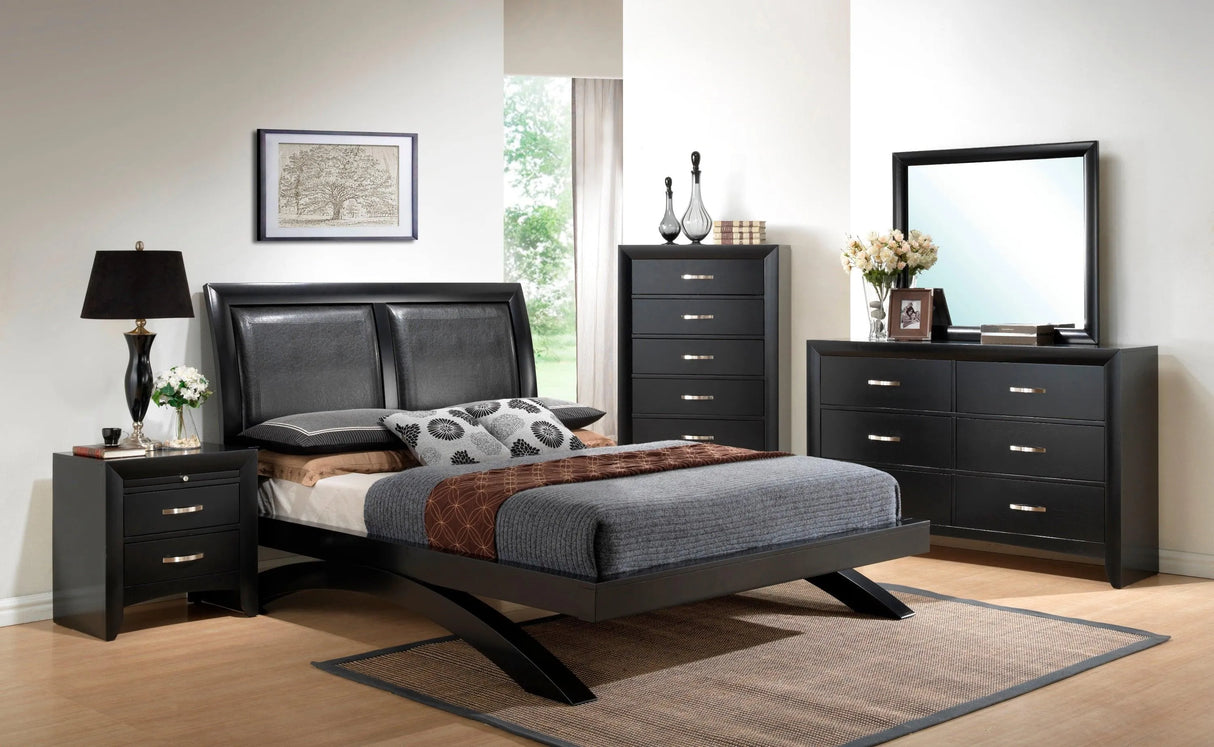 Galinda Black Bedroom Mirror (Mirror Only) by Crown Mark at Eve Furniture