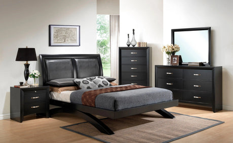 Galinda Black Bedroom Mirror (Mirror Only) by Crown Mark at Eve Furniture