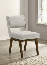 Galindo Light Grey Upholstered Dining Side Chair (Set Of 2) by Coaster at Eve Furniture