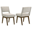 Galindo Light Grey Upholstered Dining Side Chair (Set Of 2) by Coaster at Eve Furniture