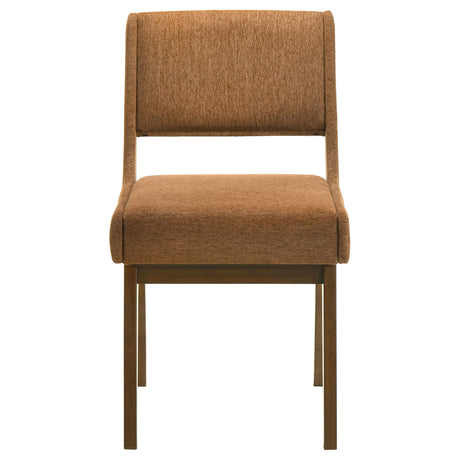 Galindo Nutmeg / Walnut Upholstered Dining Side Chair (Set of 2) by Coaster at Eve Furniture