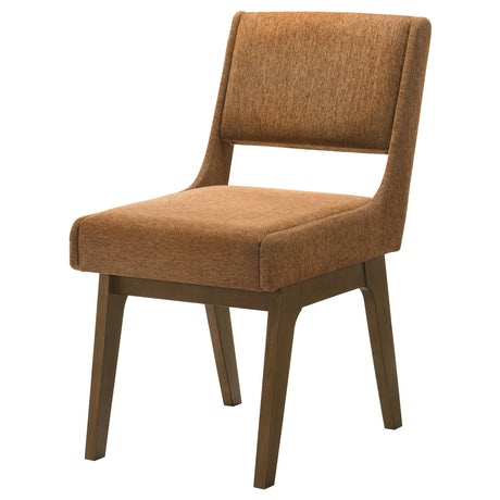 Galindo Nutmeg / Walnut Upholstered Dining Side Chair (Set of 2) by Coaster at Eve Furniture