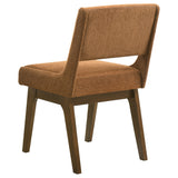 Galindo Nutmeg / Walnut Upholstered Dining Side Chair (Set Of 2) by Coaster at Eve Furniture