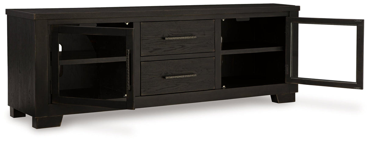 Galliden Black 80" TV Stand by Ashley at Eve Furniture