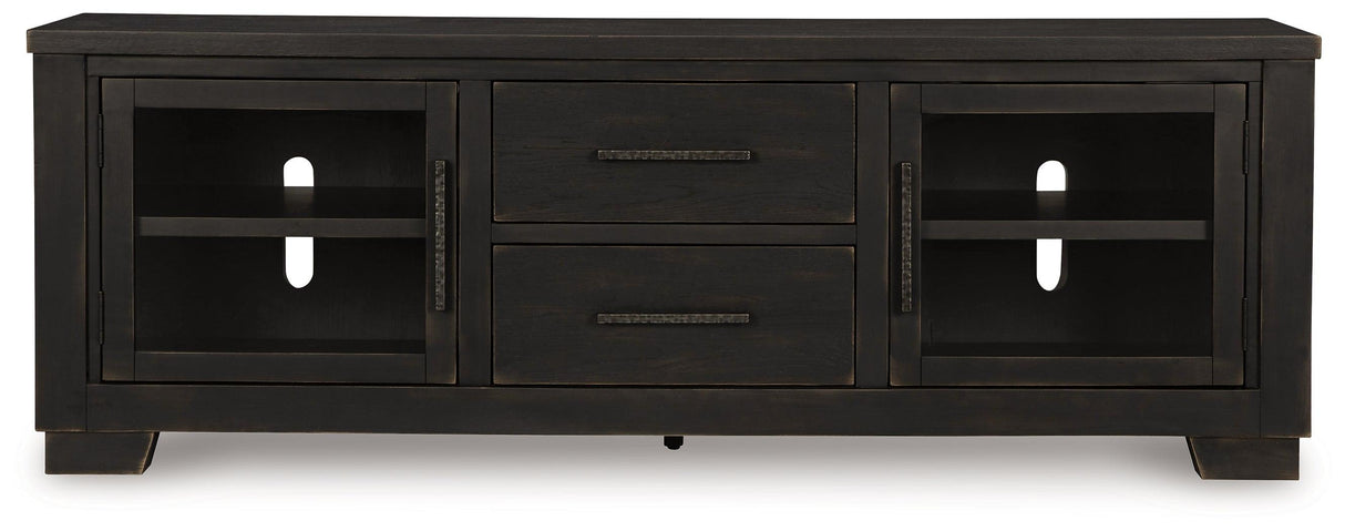 Galliden Black 80" TV Stand by Ashley at Eve Furniture