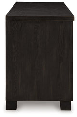 Galliden Black 80" TV Stand by Ashley at Eve Furniture