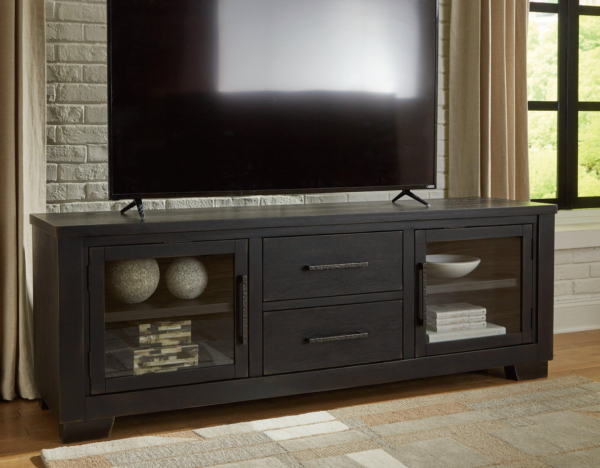 Galliden Black 80" TV Stand by Ashley at Eve Furniture