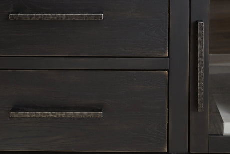 Galliden Black 80" TV Stand by Ashley at Eve Furniture