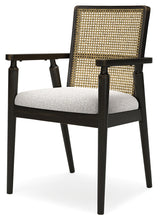 Galliden Black Dining Arm Chair, Set of 2