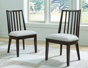 Galliden Black Dining Chair, Set of 2 by Ashley at Eve Furniture