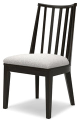 Galliden Black Dining Chair, Set of 2