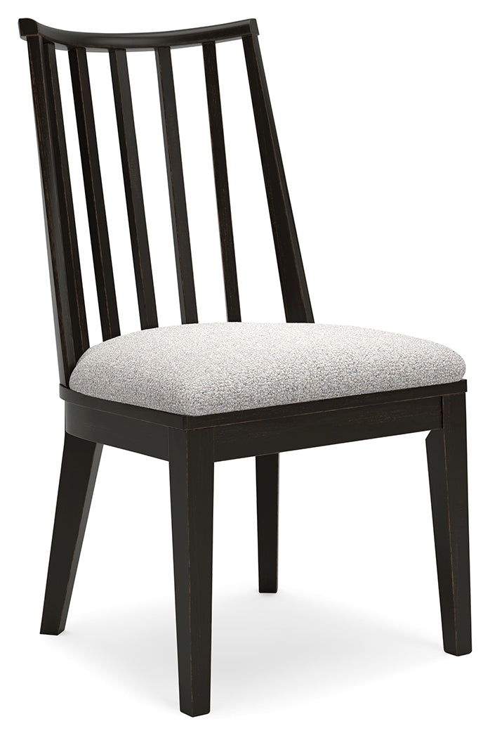 Galliden Black Dining Chair, Set of 2