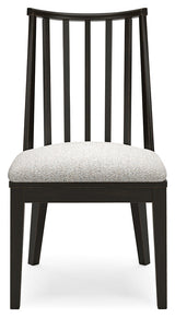 Galliden Black Dining Chair, Set of 2