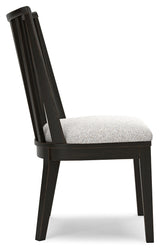 Galliden Black Dining Chair, Set of 2