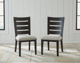 Galliden Black Dining Chair, Set of 2