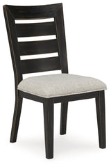 Galliden Black Dining Chair, Set of 2