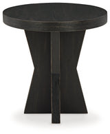 Galliden Black End Table