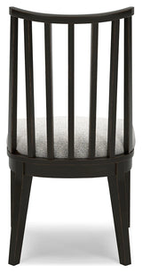 Galliden Black/Brown Extendable Dining Table and 6 Chairs by Ashley at Eve Furniture