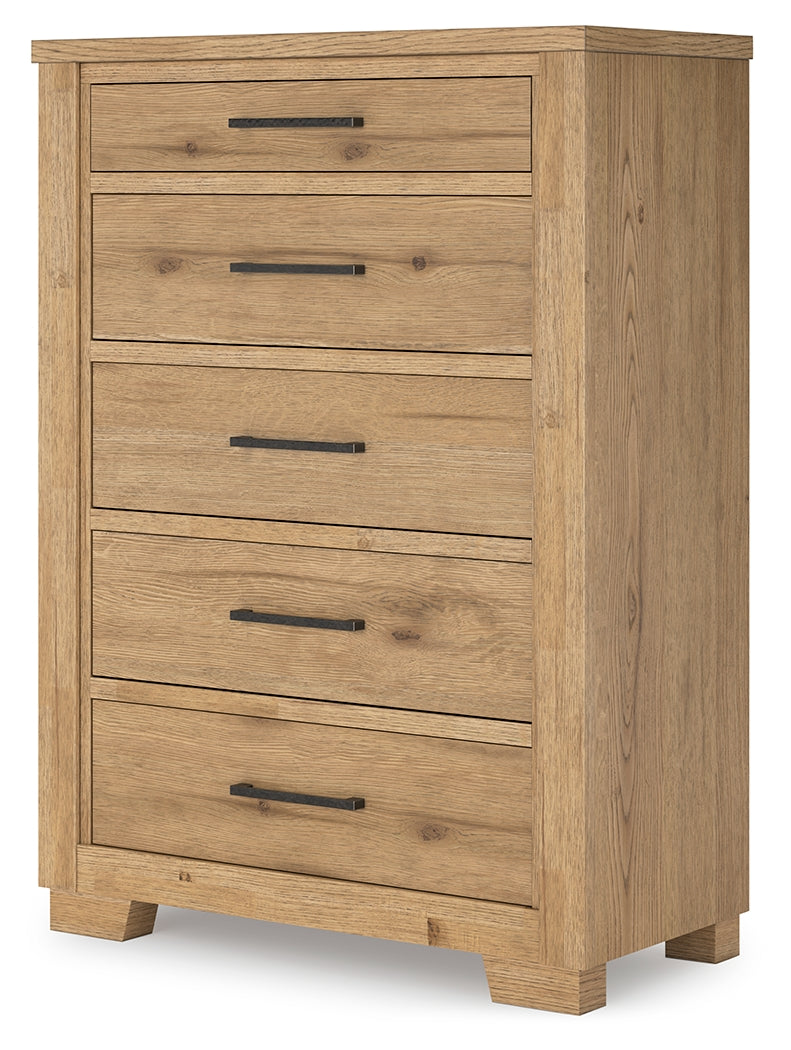 Galliden Light Brown Chest of Drawers