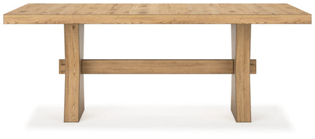 Galliden Light Brown Dining Table and 4 Chairs by Ashley at Eve Furniture