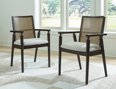 Galliden Light Brown Dining Table and 4 Chairs by Ashley at Eve Furniture