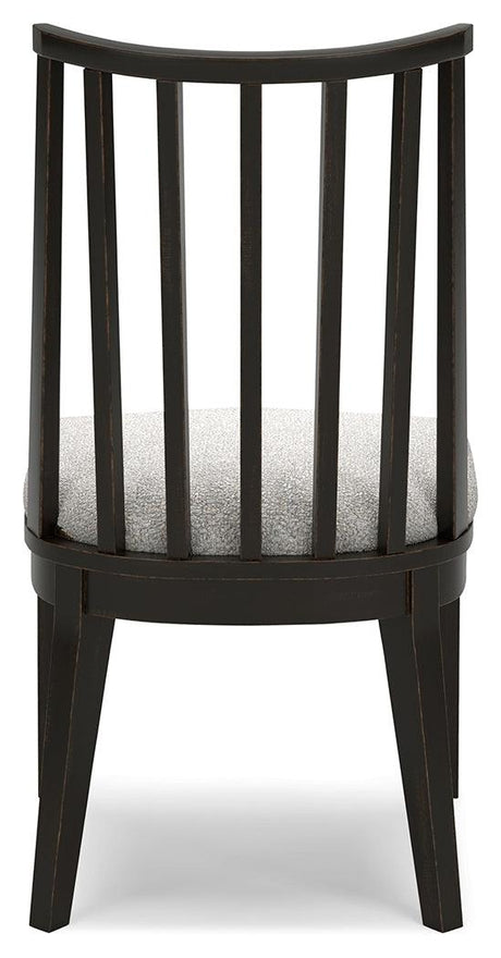 Galliden Light Brown Dining Table and 6 Chairs by Ashley at Eve Furniture