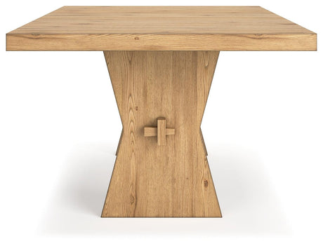 Galliden Light Brown Dining Table by Ashley at Eve Furniture