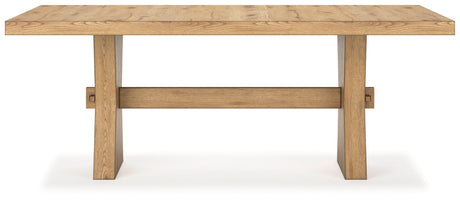 Galliden Light Brown Dining Table by Ashley at Eve Furniture