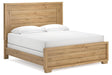 Galliden Light Brown King Panel Bed by Ashley at Eve Furniture