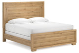 Galliden Light Brown King Panel Bed by Ashley at Eve Furniture