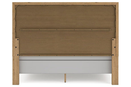 Galliden Light Brown King Panel Bed by Ashley at Eve Furniture