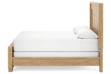 Galliden Light Brown King Panel Bed by Ashley at Eve Furniture
