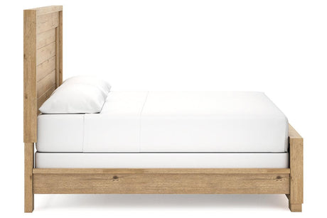 Galliden Light Brown King Panel Bed by Ashley at Eve Furniture