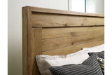 Galliden Light Brown King Panel Bed by Ashley at Eve Furniture