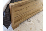 Galliden Light Brown King Panel Bed by Ashley at Eve Furniture