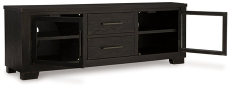 Galliden Black 80" TV Stand by Ashley at Eve Furniture