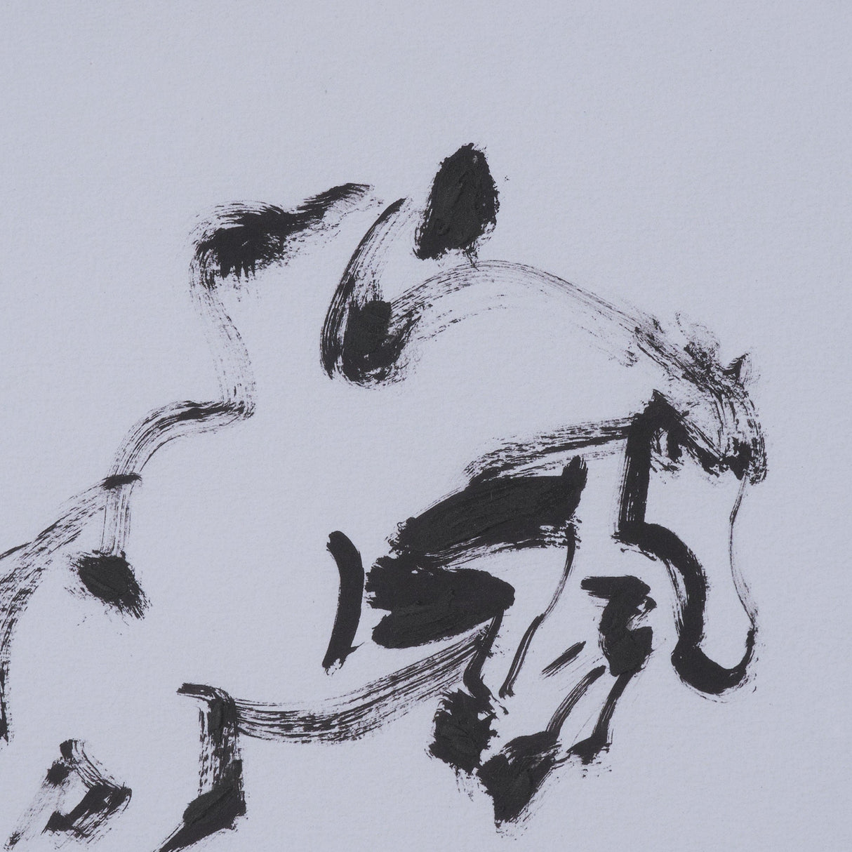 Galloping Gracefully by Santhosh ch Hand-Embellished Framed Artwork Matted under Glass by Mercana at Eve Furniture