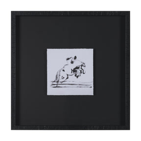 Galloping Gracefully by Santhosh ch Hand-Embellished Framed Artwork Matted under Glass by Mercana at Eve Furniture