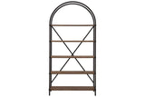 Galtbury Brown/Black Bookcase by Ashley at Eve Furniture