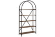 Galtbury Brown/Black Bookcase by Ashley at Eve Furniture