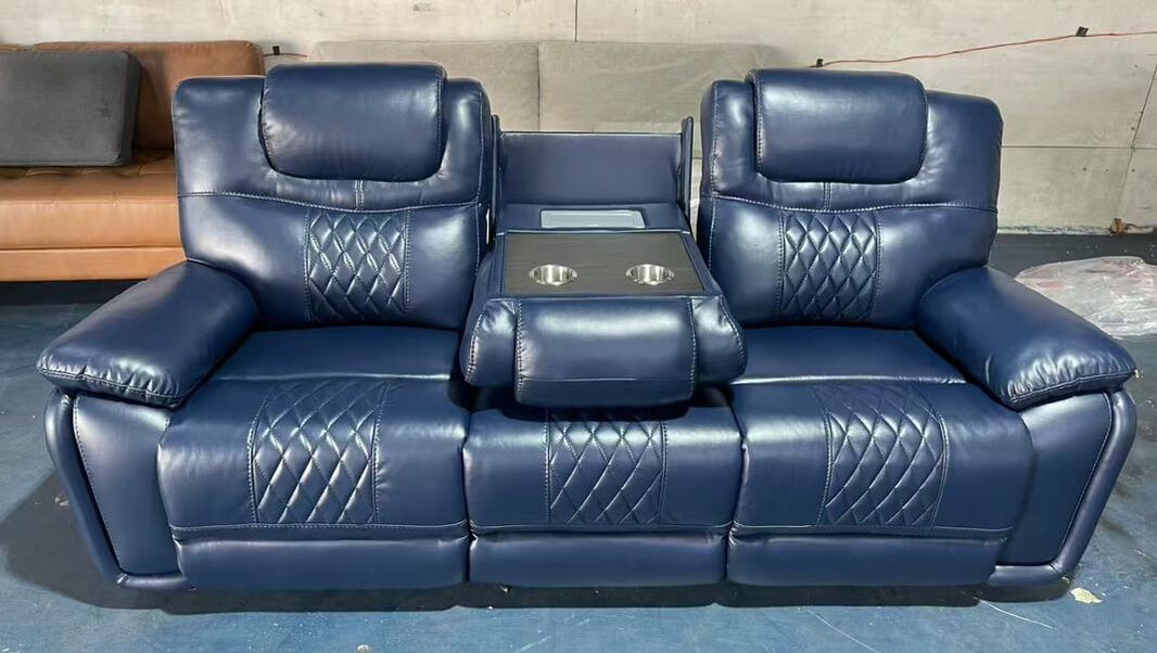 Galveston Blue - 3pc Oversized Reclining Living Room Set