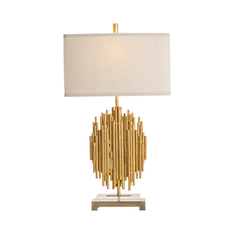 Galveston Gold/Brass Table Lamp by Crestview at Eve Furniture