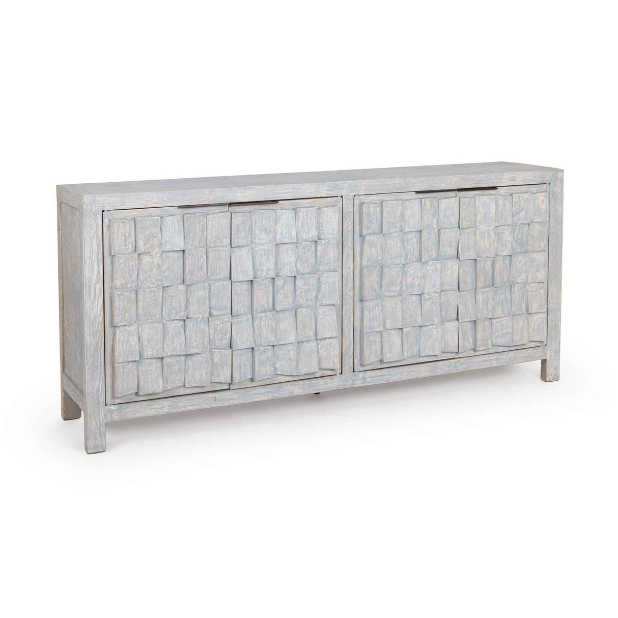 Gama Blue Washed 4 Door Cabinet by Classic Home at Eve Furniture