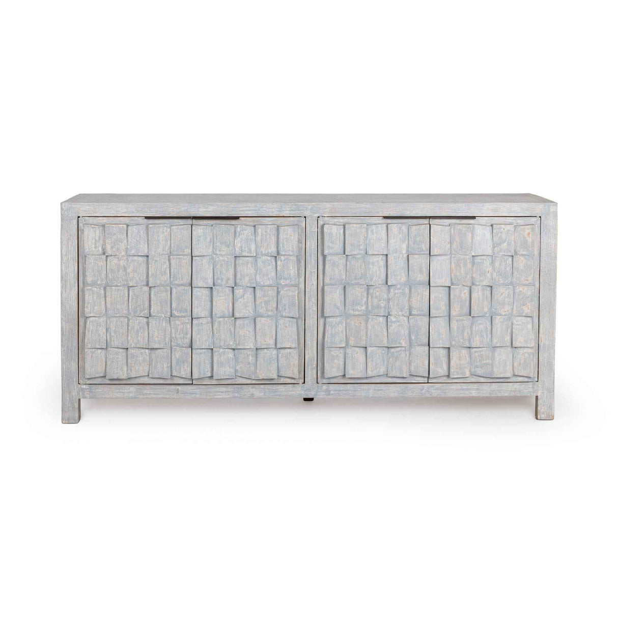 Gama Blue Washed 4 Door Cabinet by Classic Home at Eve Furniture